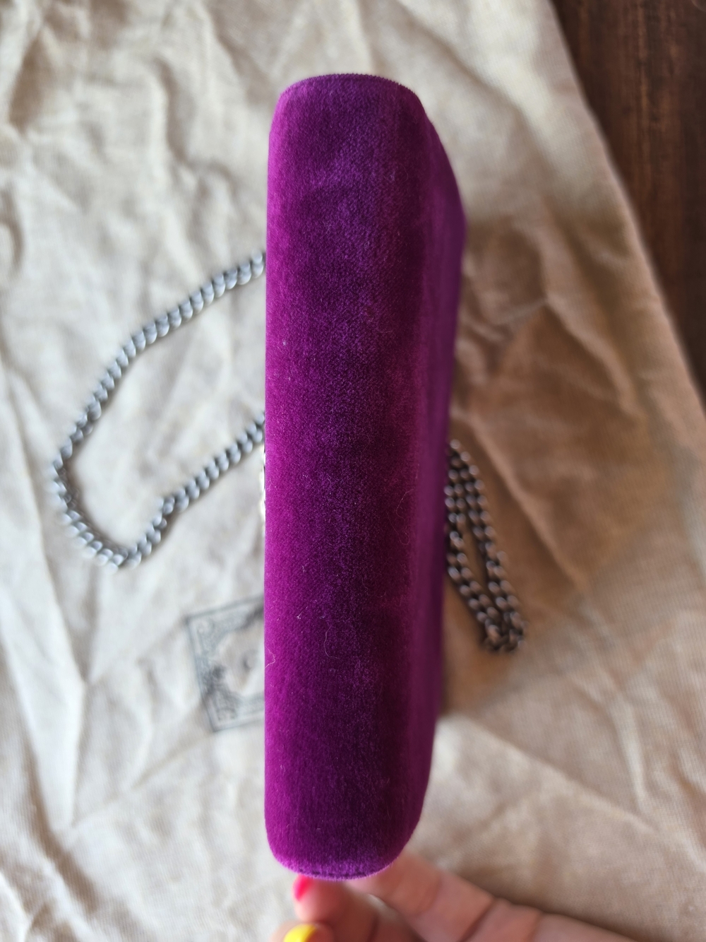 Gucci Dionysus Velvet Super Mini Chain Bag - Picture 7 of 16